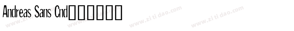 Andreas Sans Cnd字体转换